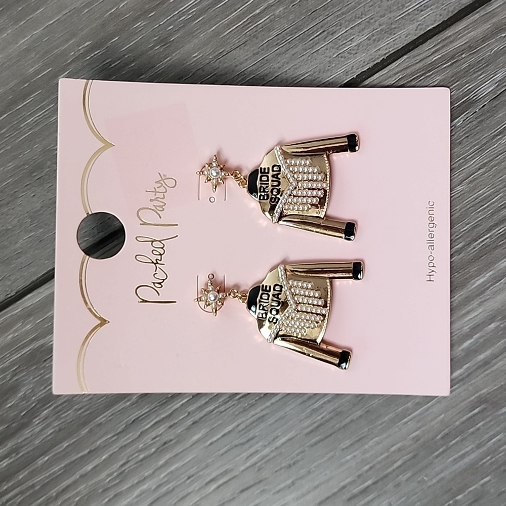 Bride Squad earrings